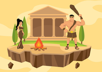 Hercules Cartoon Free Vector - vector gratuit #429947